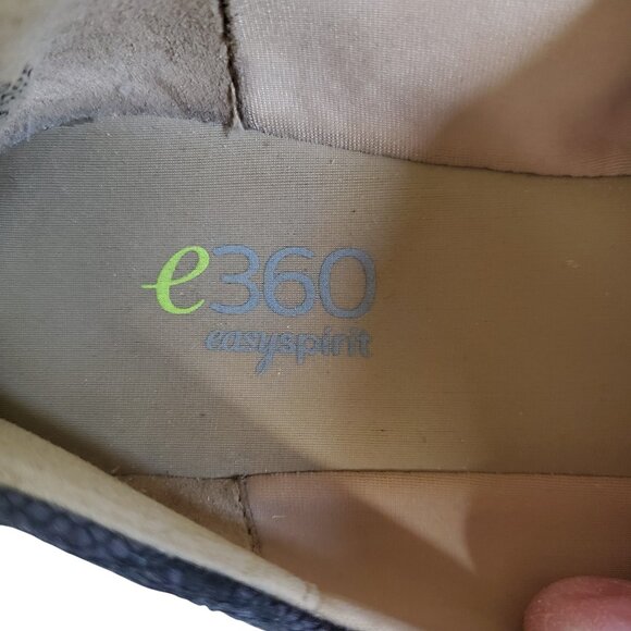 EASY SPIRIT e360 Ballet Flats Shoes Women's 7M Black Lace Non Slip Cushioned - Picture 5 of 12